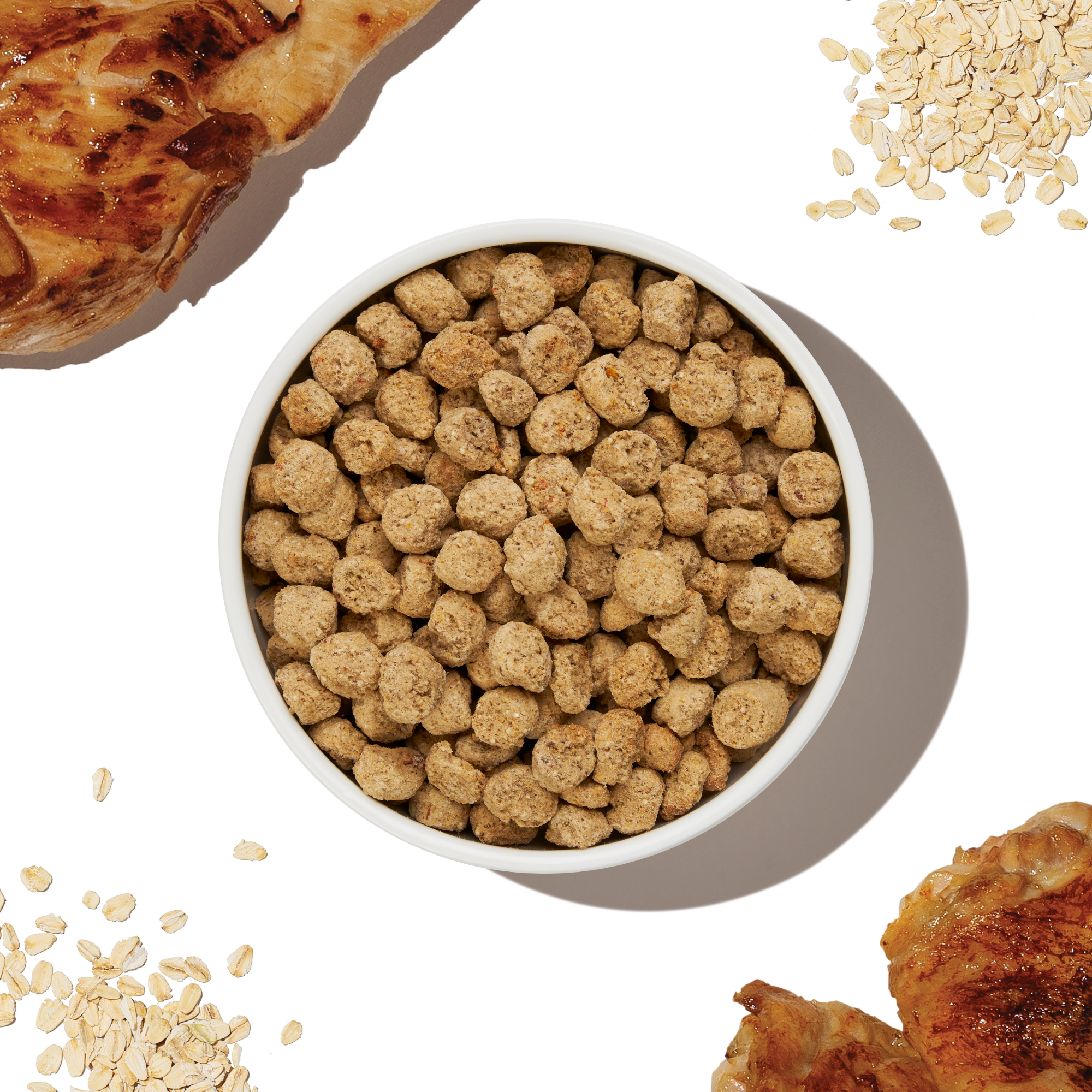 Whole Grain Chicken Dry Dog Food Clusters, Minimally Processed Human-Grade Recipe in 5 lb and 20 lb Bags source image 1