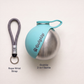 Portable Dog Water Bottle and Snack Bowl, Leak-Proof Clip-On Design for Hands-Free Walks and Travel source image 1