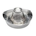 60 oz Stainless Steel Pet Water Fountain with Dual Filters and Quiet Bubbling Flow for Cats and Small Dogs source image 1
