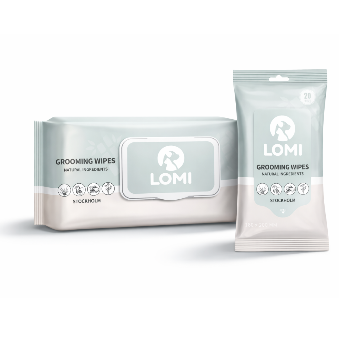 Bamboo Pet Grooming Wipes for Dogs and Cats, Aloe Vera and Chamomile Formula in Travel and Premium Packs source image 1