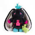 Pregnant Rabbit Plush Toy Set Featuring a 16.5-Inch Mama Bunny, Three Mini Kits and a Carry Tote source image 1