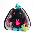 Pregnant Rabbit Plush Toy Set Featuring a 16.5-Inch Mama Bunny, Three Mini Kits and a Carry Tote source image 1