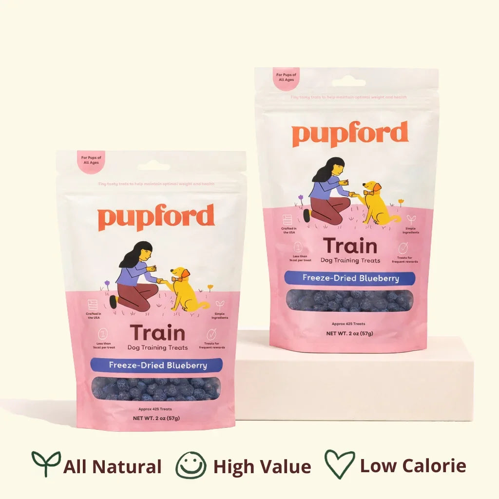 Freeze-Dried Blueberry Dog Training Treats in 2-Ounce Bags, Single and Multipack Sizes for Reward Sessions source image 1