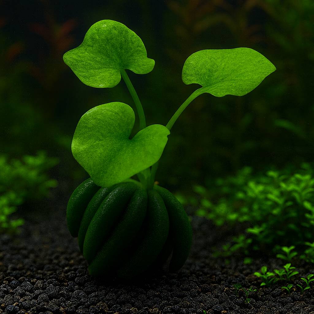 Banana Plant Lily for Freshwater Aquariums, Easy Nymphoides aquatica as a Dormant or Sprouted Bulb source image 1