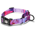 Printed Martingale Dog Collar, Dreamy Watercolor Pattern for Controlled Training Walks in Four Adjustable Sizes source image 1