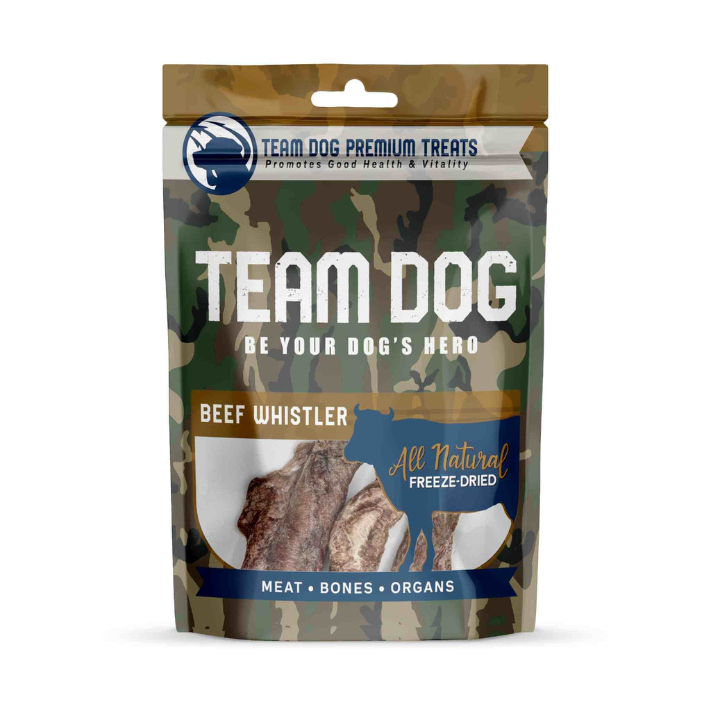 Freeze-Dried Beef Esophagus Dog Chews, Three-Piece Bag of High-Protein Treats for Supervised Chewing source image 1