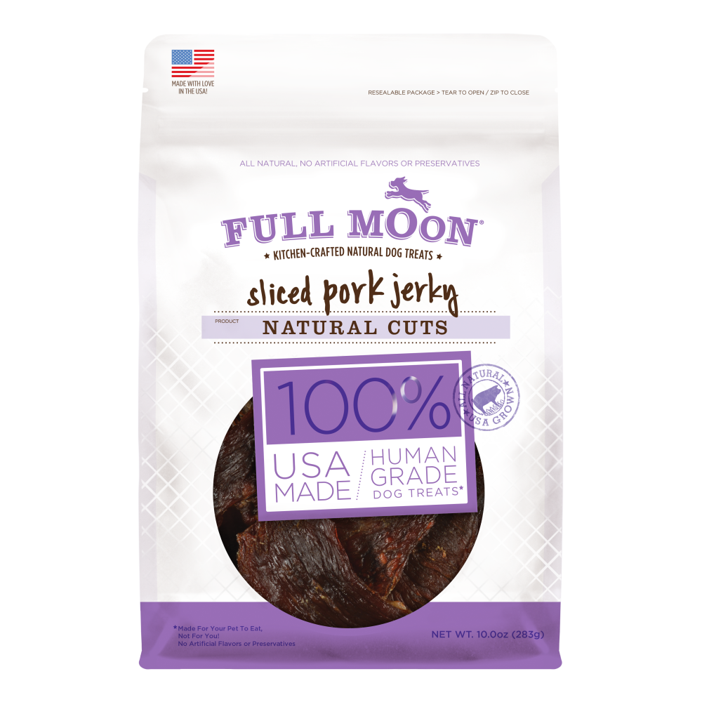 Natural Pork Jerky Dog Treats Made with USDA-Certified Pork in a 10 oz Bag for Everyday Rewarding product image 1