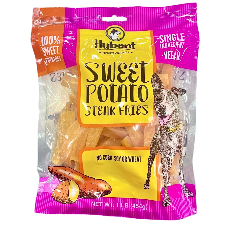 Sweet Potato Dog Treats, Single-Ingredient Vegan Fries in One or 2.5 Pound Resealable Bags source image 1