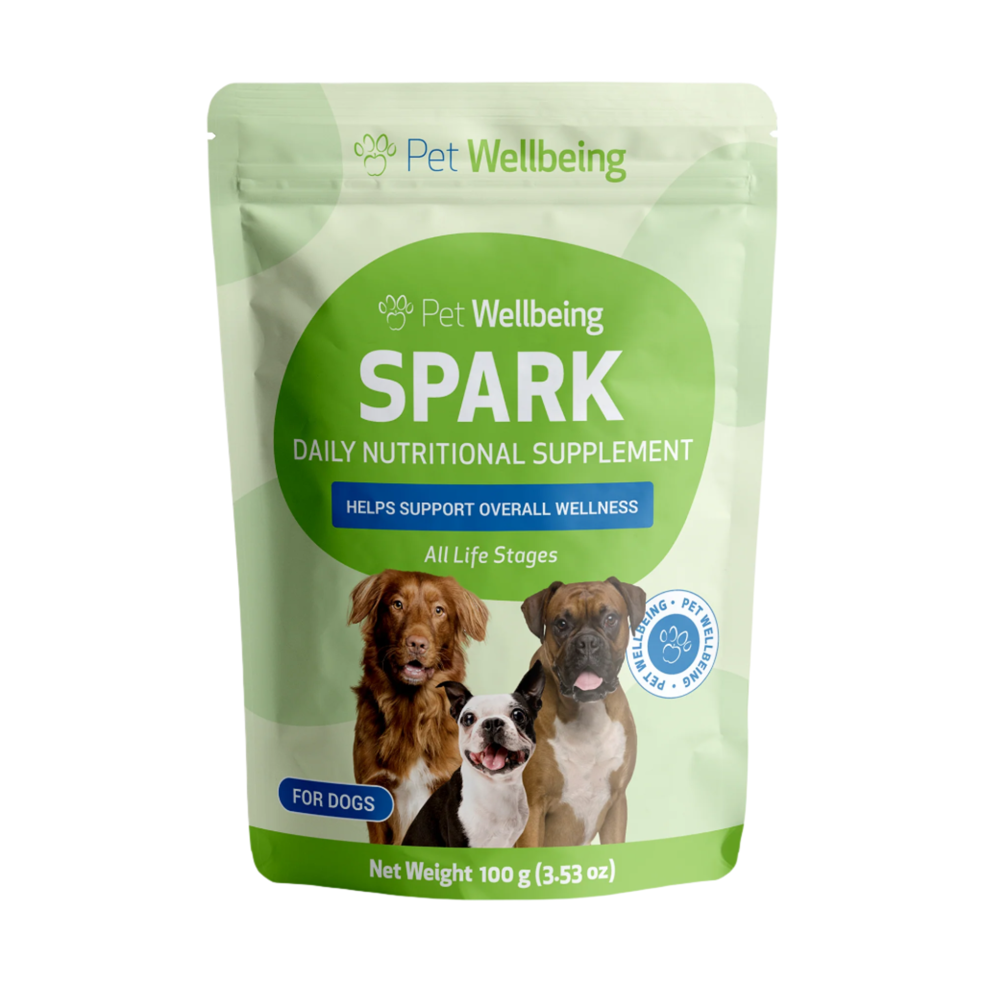 Daily Dog Greens Supplement, 3.53 oz Bacon-Flavored Food Topper for Digestion and Everyday Nutrition source image 1