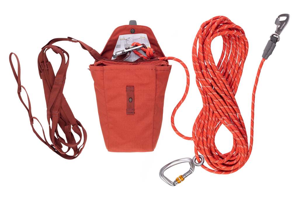 Campsite Dog Hitching System, 28.5 Foot Rope and Packable Hardware Kit for Secure Car Camping Setups source image 1