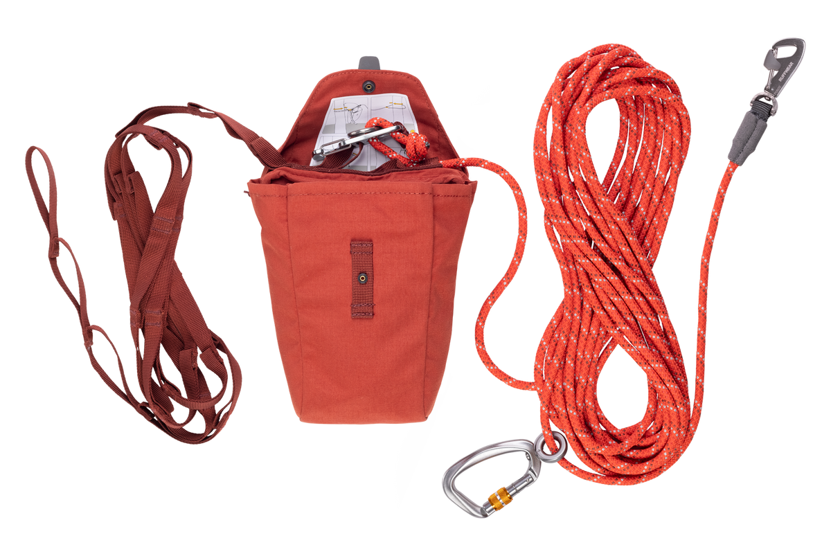 Campsite Dog Hitching System, 28.5 Foot Rope and Packable Hardware Kit for Secure Car Camping Setups source image 1