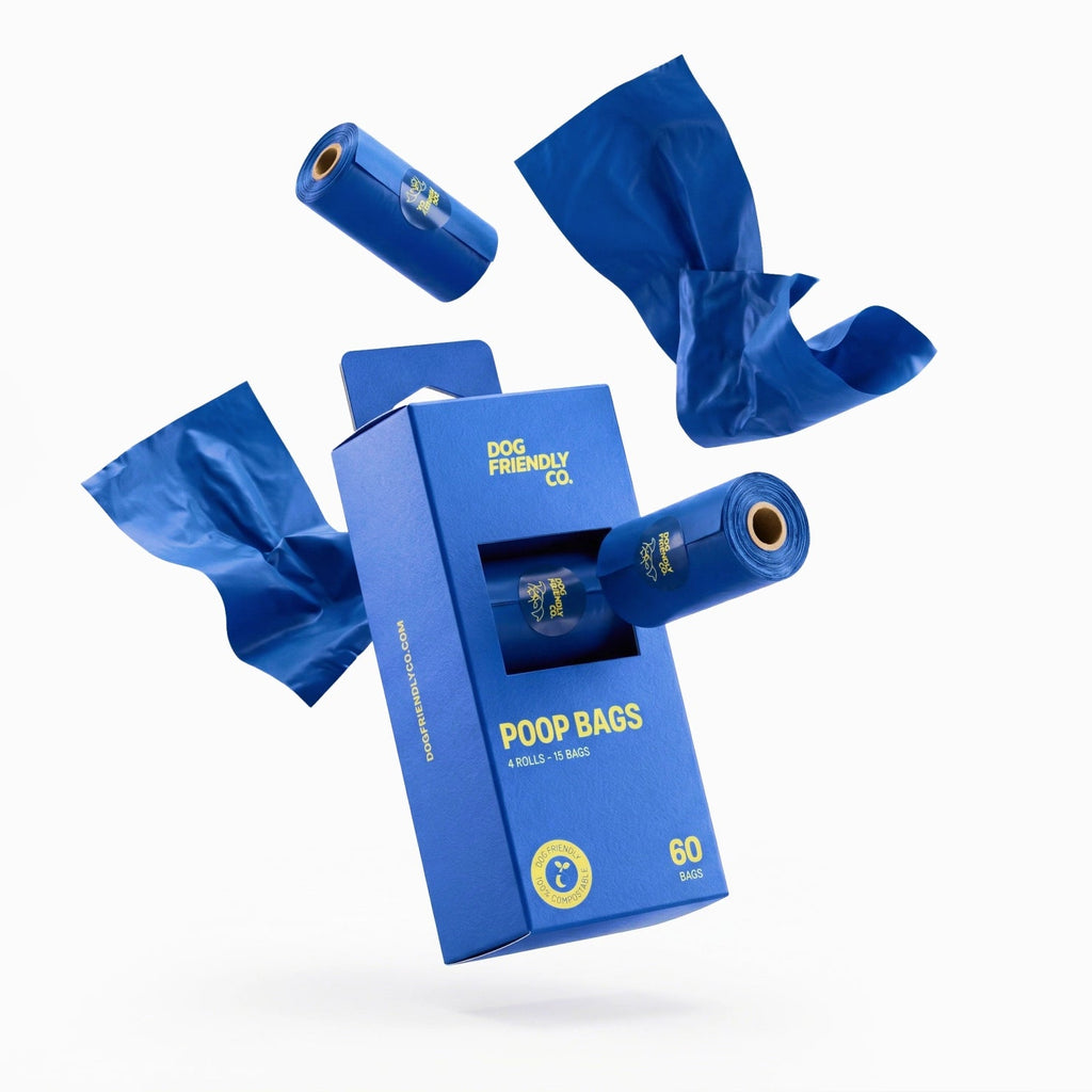 Compostable Dog Poop Bags, Unscented Cornstarch Waste Bags Sized 22 x 33 cm for Standard Dispensers source image 1