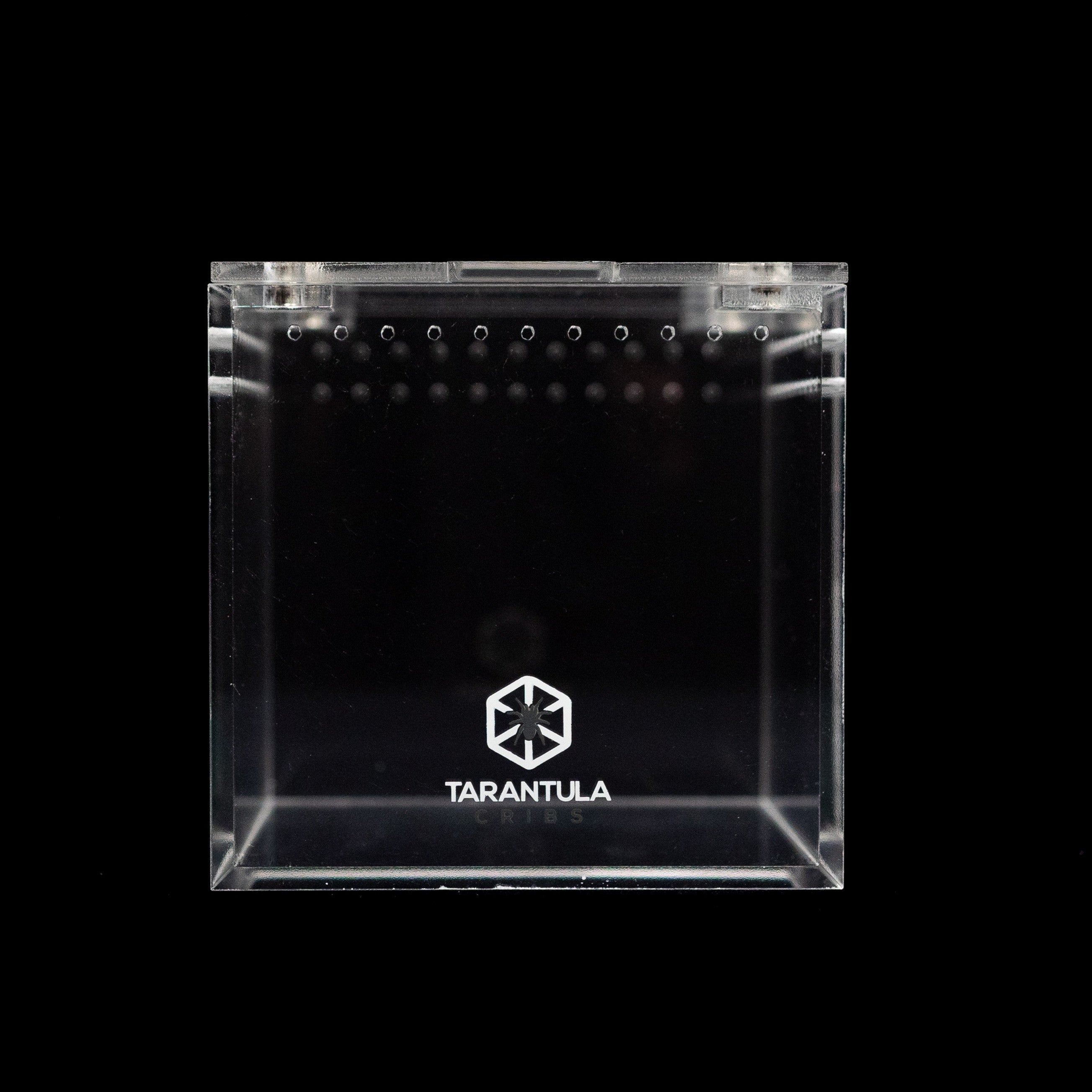 Four-Inch Acrylic Tarantula Terrarium, Compact Cube in Standard, Mesh, Max-Vent and Canopy Lid Styles source image 1
