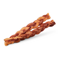 12-Inch Braided Bully Sticks for Heavy Chewers, All-Natural Beef Dog Treats in 5- or 10-Count Packs source image 1