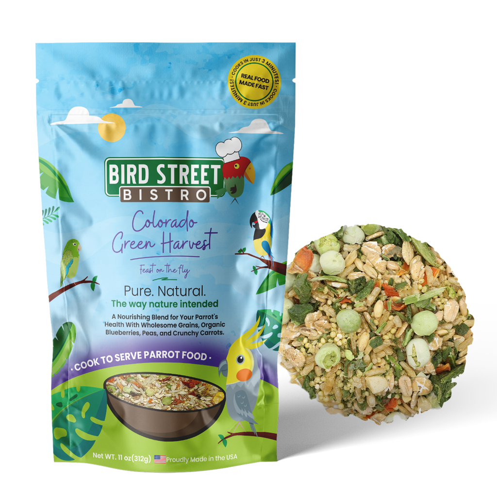 Cookable Parrot Food Blend, Three-Minute Whole-Grain Recipe Featuring Fruit and Vegetables for Daily Feeding source image 1