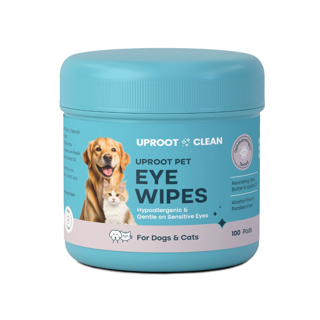 Pet Eye Cleaning Wipes for Tear Stains and Daily Debris, 100 Wipes per Pack with Shea Butter and Jojoba Oil source image 1