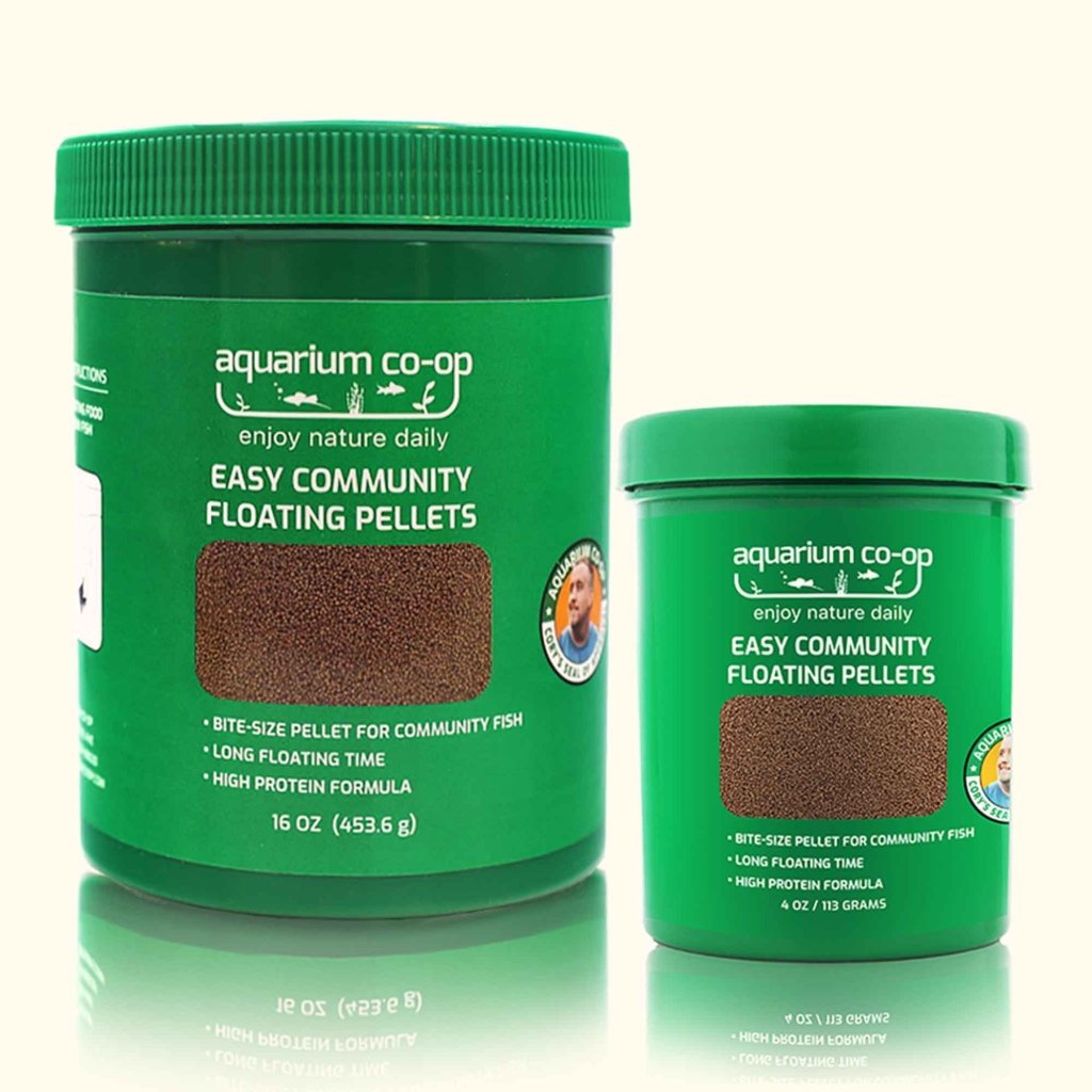 Floating Fish Food Pellets for 1- to 4-Inch Community Fish, High-Protein Formula in Three Sizes source image 1