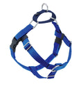 No-Pull Dog Harness in Royal Blue with Velvet-Lined Chest Strap and Dual Leash Attachment Points source image 1