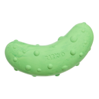 Natural Rubber Pickle Dog Toy for Gnawing and Fetch Play, Squeaky Wobble Design in Three Sizes source image 1