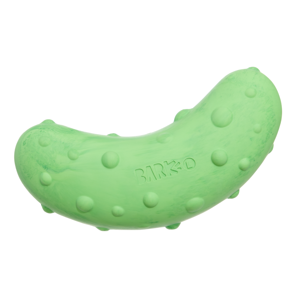 Natural Rubber Pickle Dog Toy for Gnawing and Fetch Play, Squeaky Wobble Design in Three Sizes source image 1