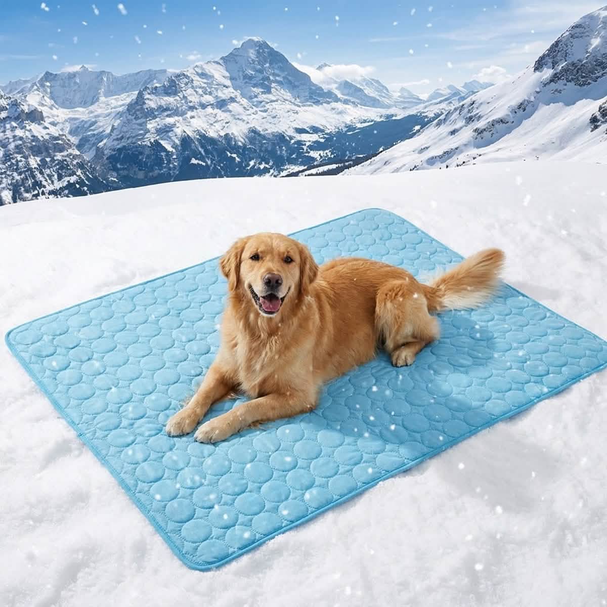 Self-Cooling Dog Mat in Three Crate-Friendly Sizes, Ice Silk Surface for Indoor, Car and Summer Rest source image 1