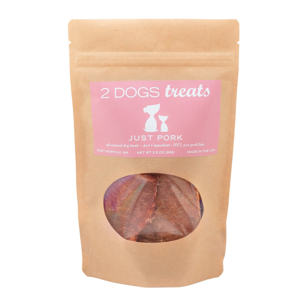 Single-Ingredient Pork Loin Dog Treats, Crunchy 3.5 oz USA-Made Bites with No Grains or Preservatives source image 1