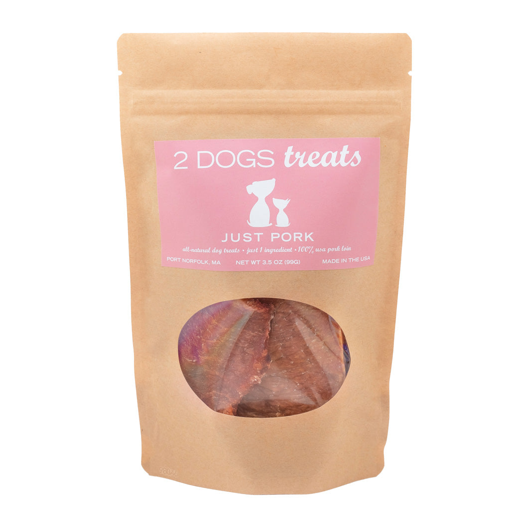 Single-Ingredient Pork Loin Dog Treats, Crunchy 3.5 oz USA-Made Bites with No Grains or Preservatives source image 1