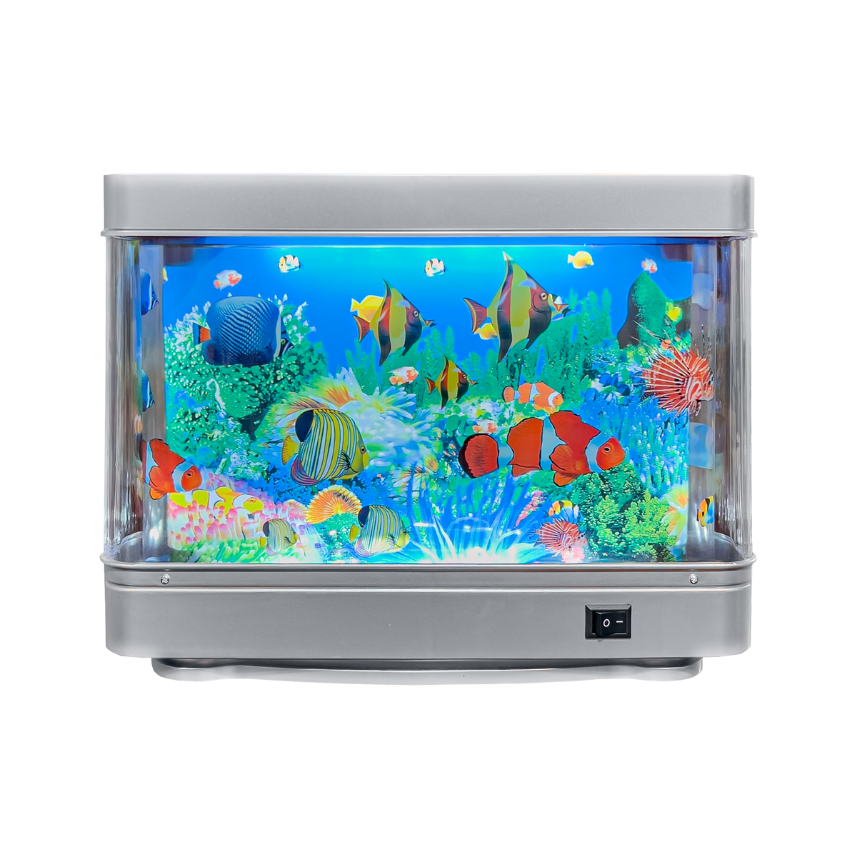 Rotating Tropical Fish Table Lamp for Soft Ambient Light, Quiet Motion in a 10-Inch Y2K-Inspired Design source image 1