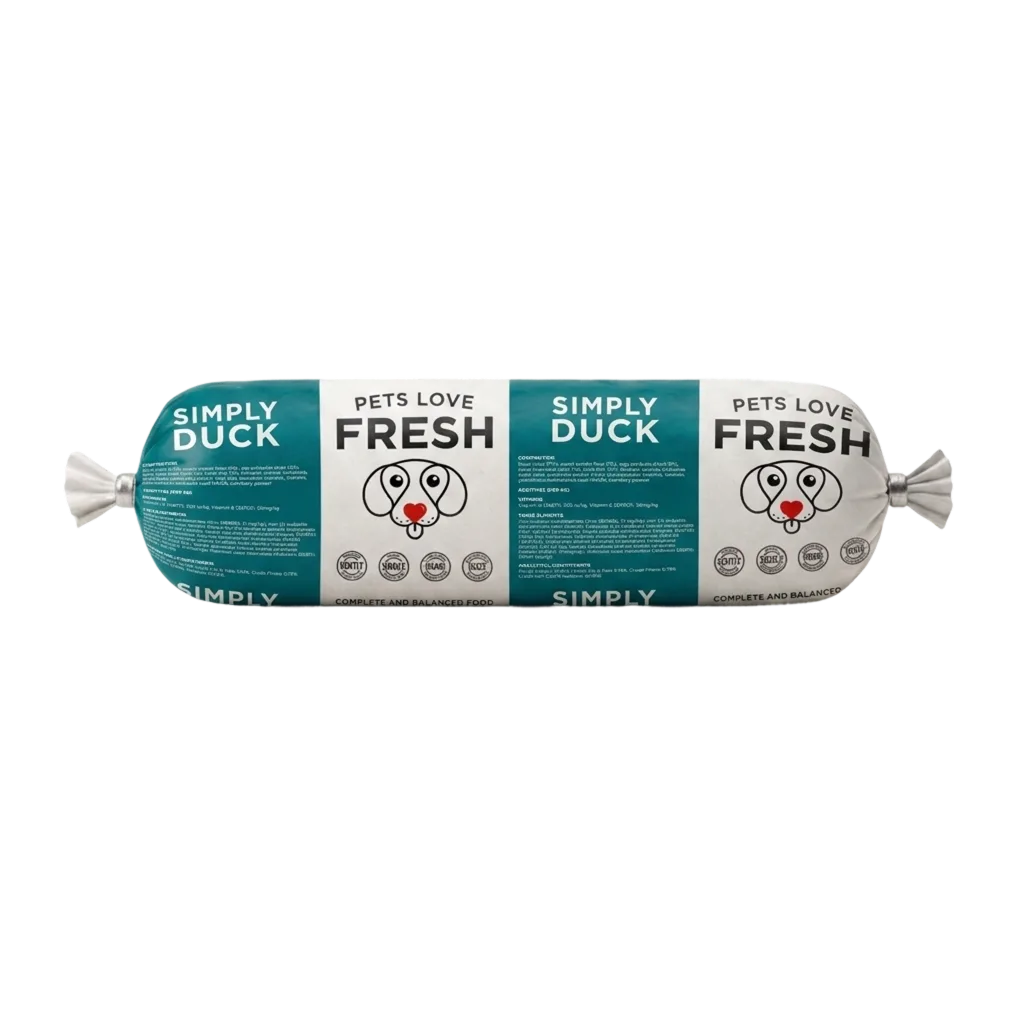 Fresh Duck Dog Food for Adult Dogs, Grain-Free Single-Protein Recipe in 600 g and 1 kg Sizes source image 1