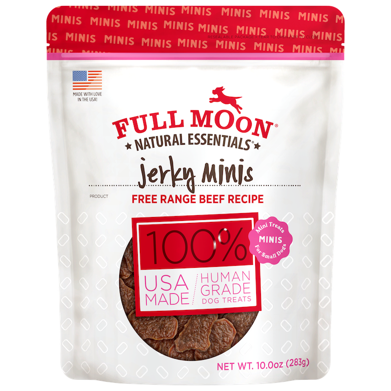 Soft Beef Jerky Mini Dog Treats for Small Bites and Training Rewards, Grain-Free 10-Ounce Bag source image 1