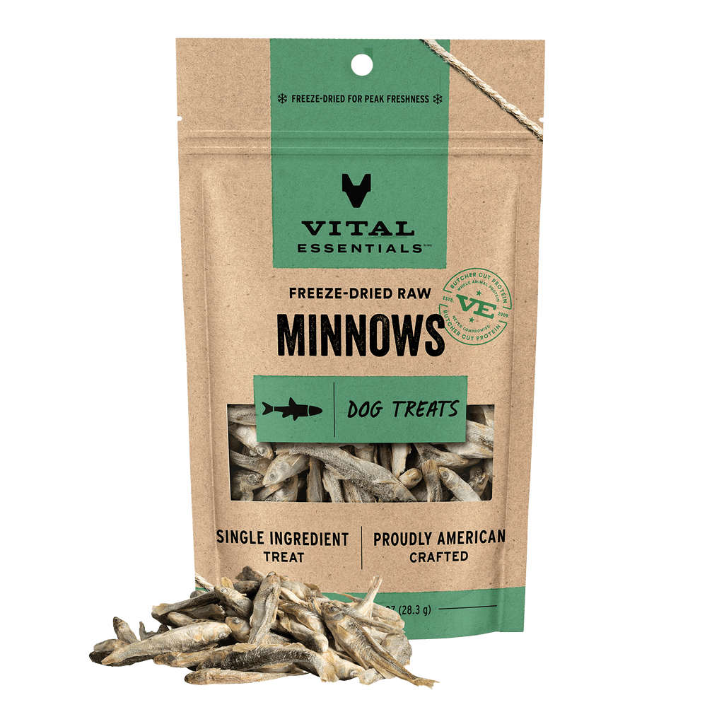 Freeze-Dried Whole Minnow Dog Treats for High-Value Rewards, Single-Protein Bites in Two Bag Sizes source image 1