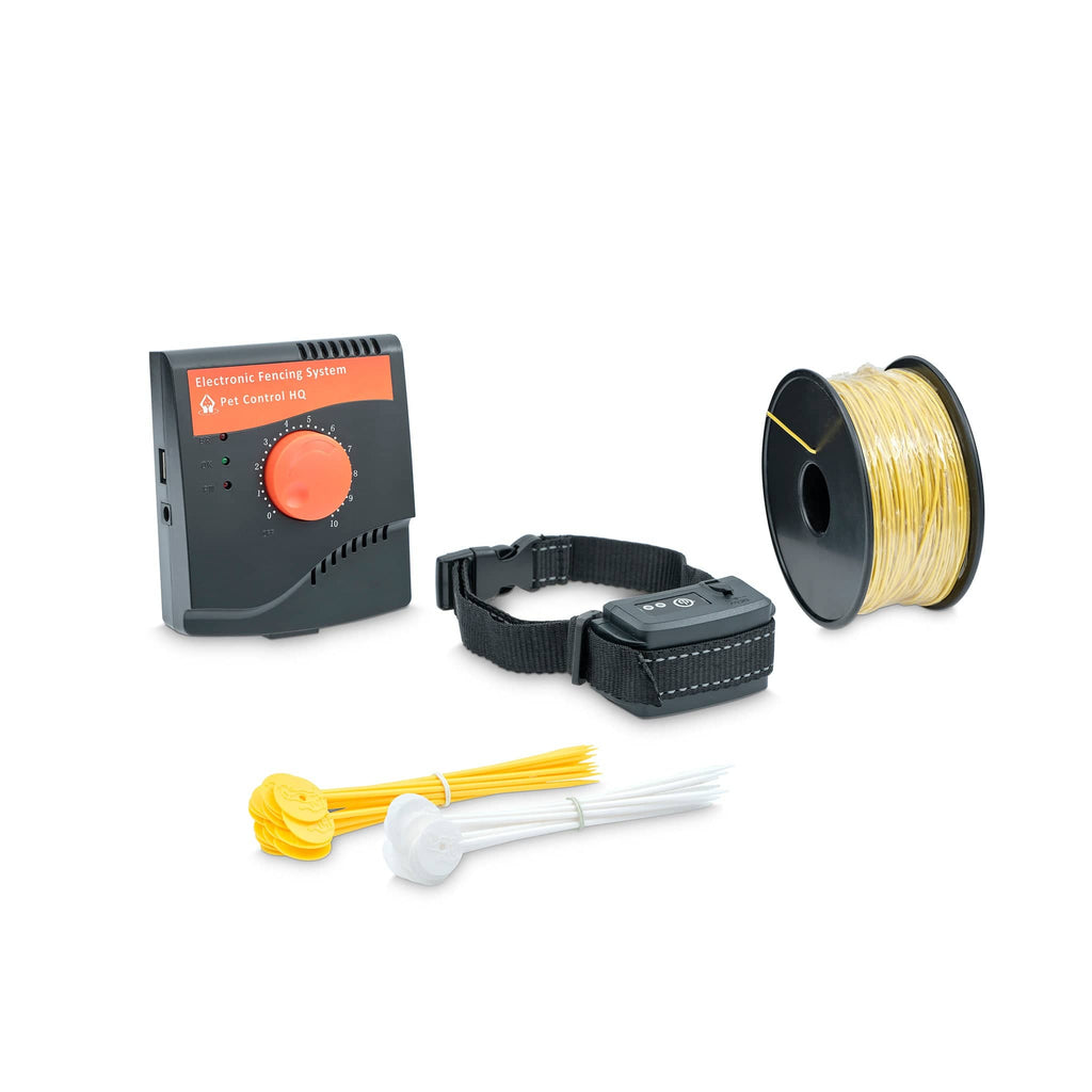 Rechargeable Electric Dog Fence System with Heavy-Duty Boundary Wire for One to Three Dogs and Large Yards source image 1