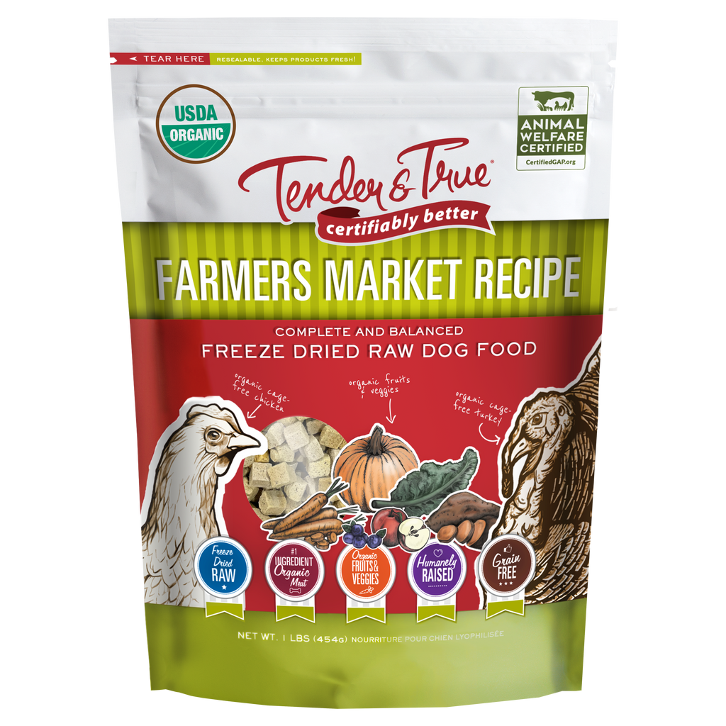 Organic Freeze-Dried Raw Dog Food with Chicken and Turkey, Grain-Free Complete Meal or Topper source image 1