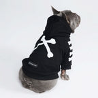 Black Reflective Dog Hoodie with Fleece Lining and Leash Opening for Comfortable Cold-Weather Walks product image 1