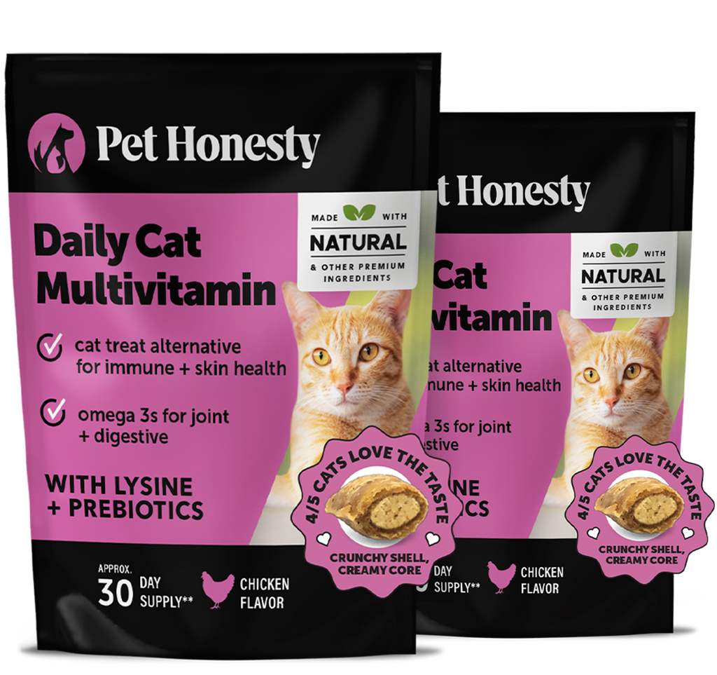 Dual Texture Cat Multivitamin Chews in Chicken Flavor Supporting Immune, Joint, Skin and Digestive Health product image 1