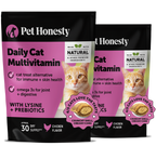 Dual Texture Cat Multivitamin Chews in Chicken Flavor Supporting Immune, Joint, Skin and Digestive Health product image 1