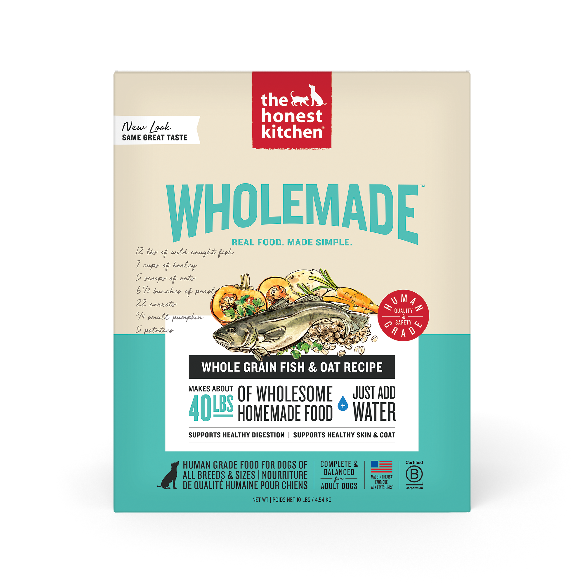 Dehydrated Fish and Oat Dog Food Made with Whole Food Ingredients for Complete Meals Toppers and Enrichment product image 1
