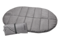 Folding Camping Dog Pad in Cloudburst Gray, Insulated Portable Bed for Backpacking and Car Trips source image 1