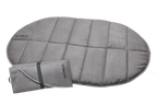 Folding Camping Dog Pad in Cloudburst Gray, Insulated Portable Bed for Backpacking and Car Trips source image 1