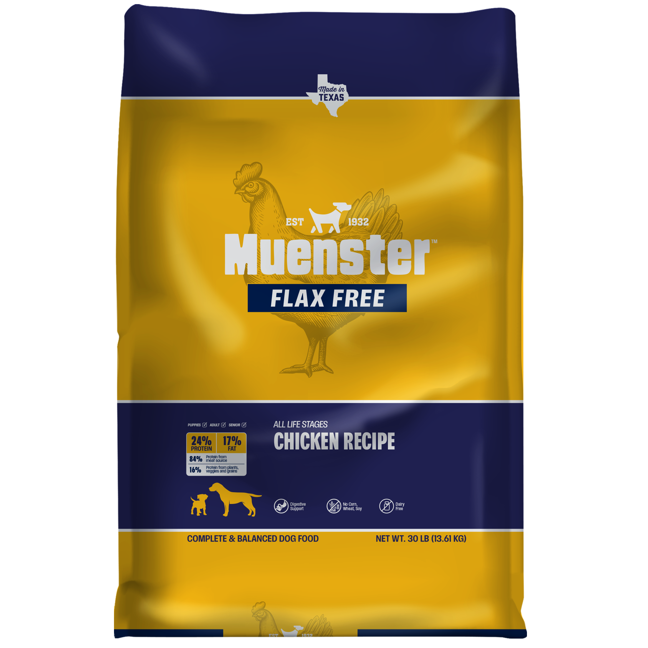 Flax-Free Chicken Meal Dry Dog Food product image 1
