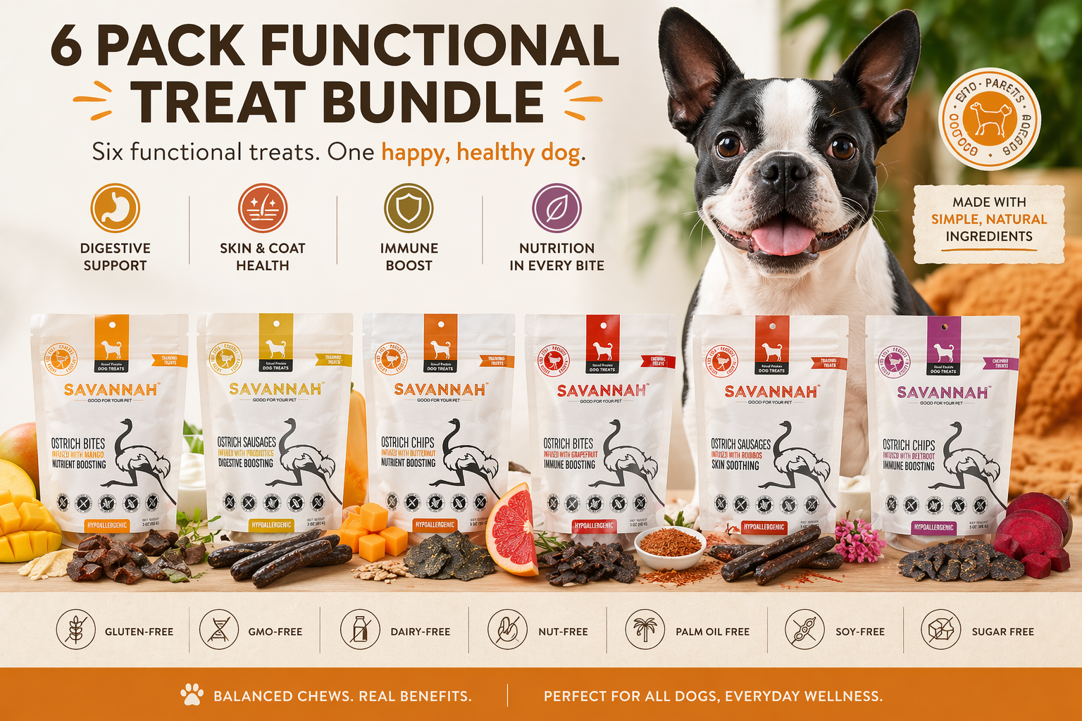 Ostrich Superfood Dog Treat Bundle Default Title