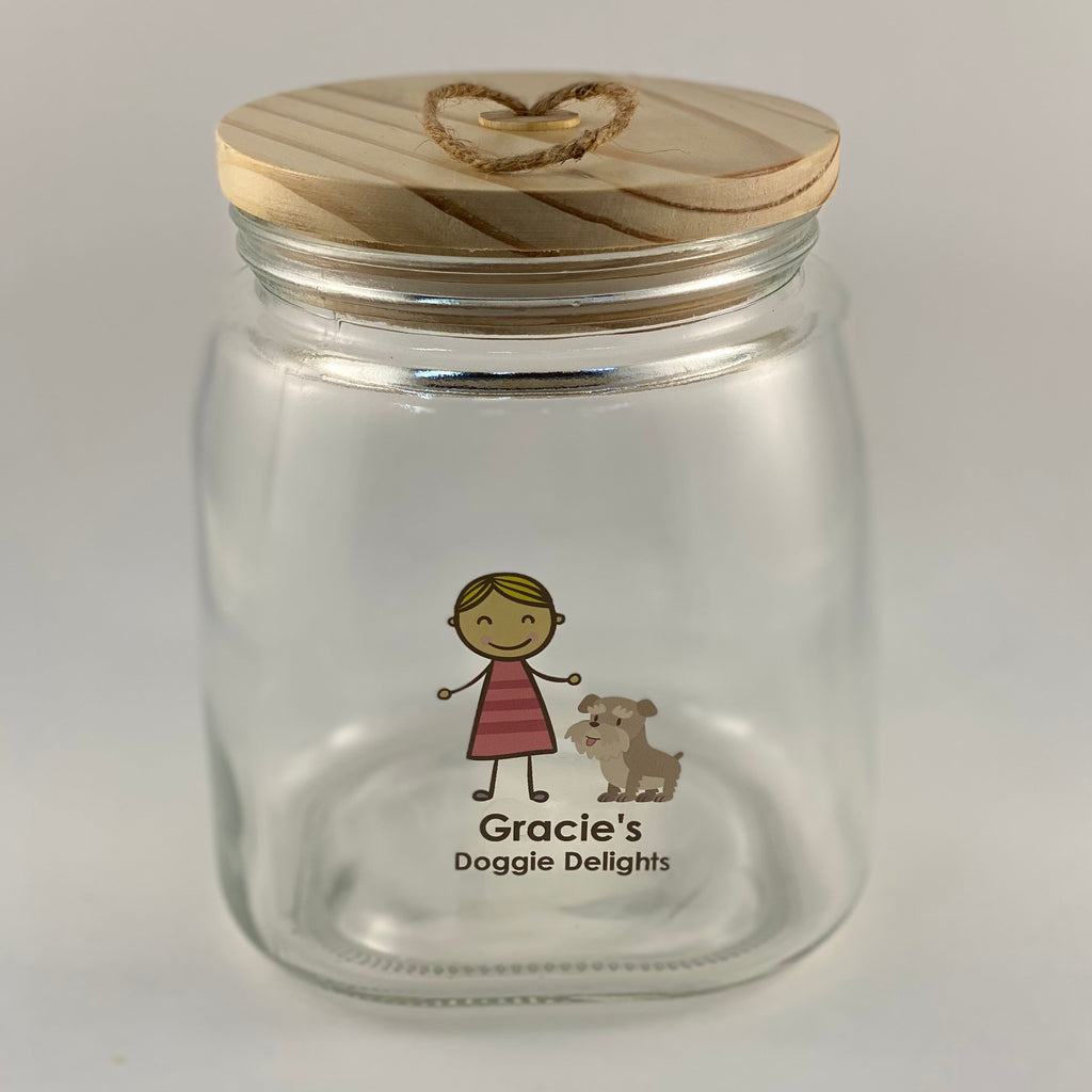 Glass Dog Treat Storage Jar product image 1