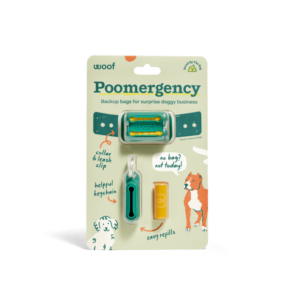 Emergency Dog Waste Bag Holder Forest Green