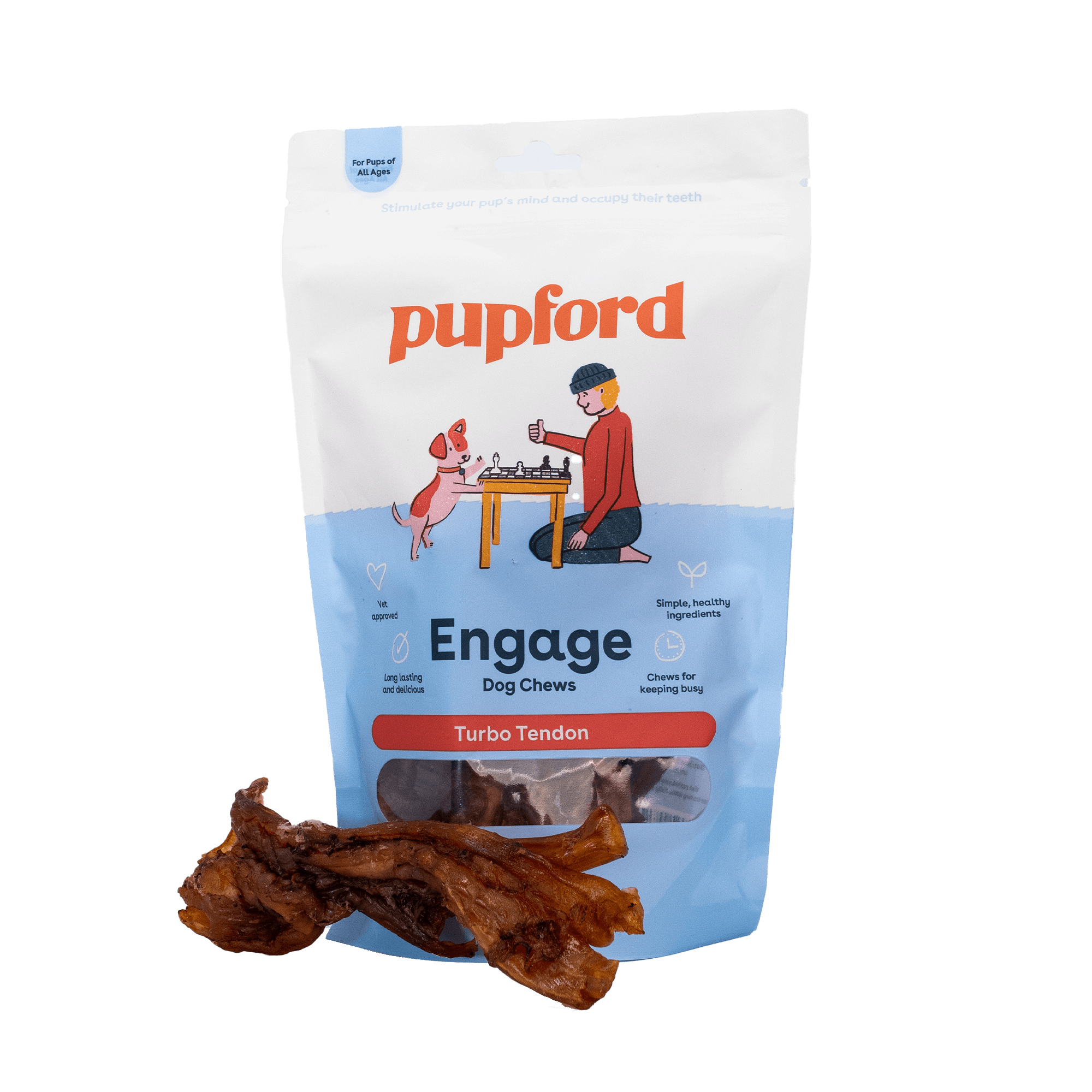 Thick Beef Tendon Dog Chews 3 Pack