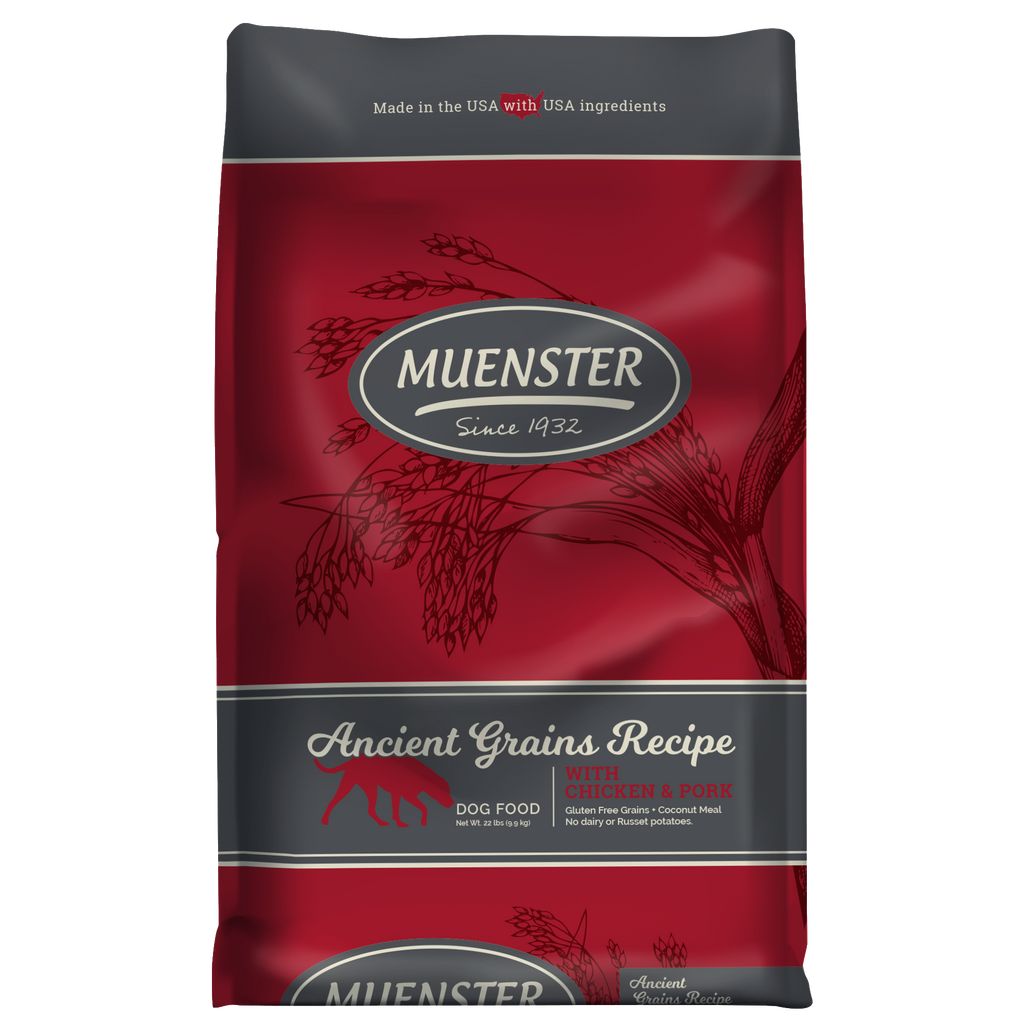 Ancient Grains Chicken and Pork Dog Food 22 Pound