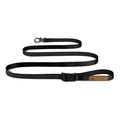 Adjustable Sueded Dog Leash Black