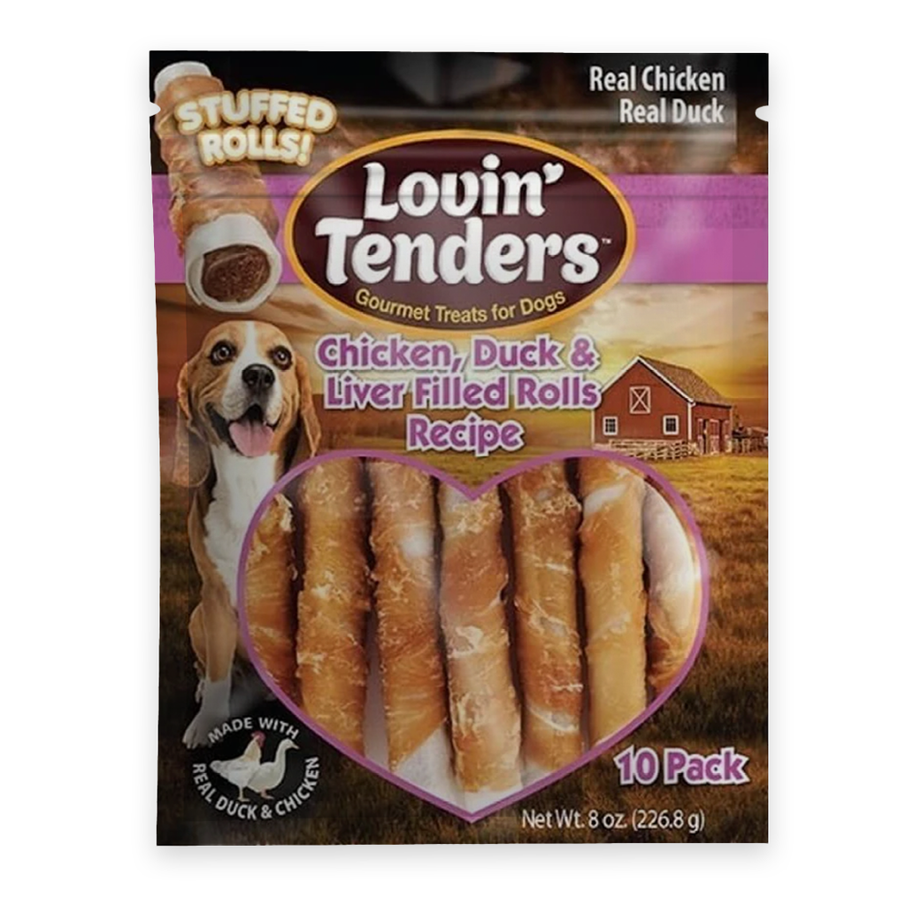 Chicken-Wrapped Stuffed Rawhide Dog Rolls Default Title