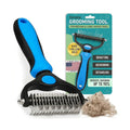 Dual-Sided Pet Dematting and Deshedding Brush product image 1