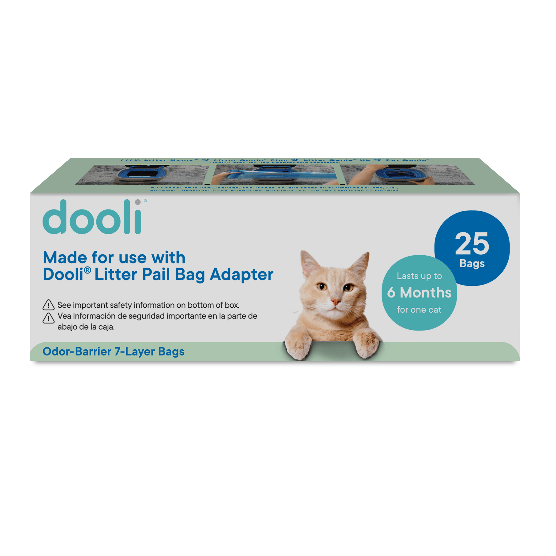 Cat Litter Pail Refill Bags 25 Pack