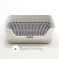 Stainless Steel Rabbit Litter Box Grey
